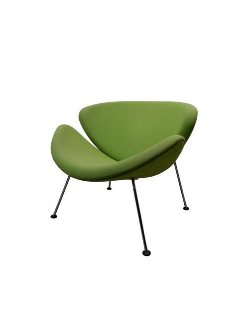 Artifort Orange Slice F437, Huis en Inrichting, Fauteuils, Gebruikt, Metaal, Stof, 75 tot 100 cm, 75 tot 100 cm, Ophalen