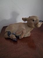 Vintage Beeldje keramiek koe / Indonesië, Ophalen of Verzenden, Zo goed als nieuw, Dier