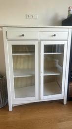 Ikea hemnes vitrinekast wit, gratis, gebruikt  (132x110x49), Huis en Inrichting, Ophalen, Gebruikt, 100 tot 150 cm, Hemnes vintage