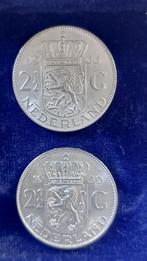 Zilveren Rijksdaalders, Koningin Juliana, Zilver, Ophalen of Verzenden, Losse munt