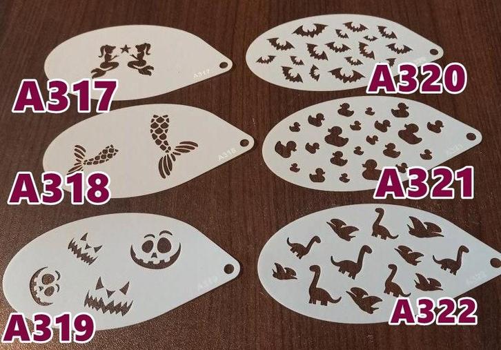 schminksjabloon dino zeemeermin staart bad eend vleermuis, Hobby en Vrije tijd, Feestartikelen, Nieuw, Schmink, Overige, Ophalen of Verzenden