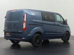 Ford Transit Custom 2.0TDCI 130PK Automaat Dubbele Cabine Ra, Auto's, Bestelauto's, Automaat, Blauw, Bedrijf, Diesel