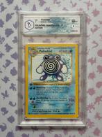 Pokémon Base Set Poliwhirl 1st ED Shadowless Graad 7.5 NM+, Ophalen of Verzenden, Nieuw, Losse kaart