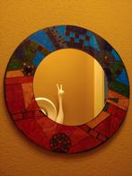 Mozaiek spiegel., Huis en Inrichting, Minder dan 100 cm, Minder dan 50 cm, Rond, Zo goed als nieuw
