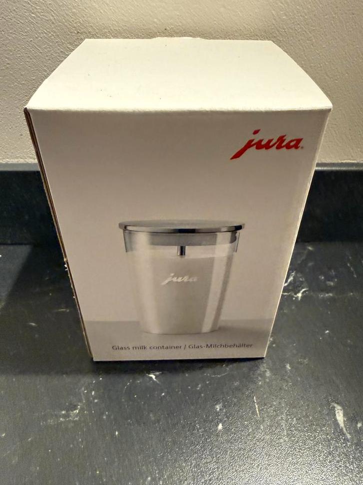 Jura Glazen Melkhouder, Witgoed en Apparatuur, Koffiemachine-accessoires, Nieuw, Ophalen