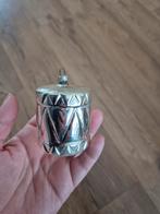 #kerst oude vintage antieke kerstbal trommel, Ophalen of Verzenden