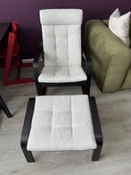 POÄNG IKEA SCHOMMELSTOEL + VOETENBANK, Ophalen, 75 tot 100 cm, Zo goed als nieuw, 50 tot 75 cm