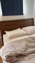 Ikea bed matras 140 bij 200 , bed 150 bij 200, Ophalen, Wit, Tweepersoons, 140 cm