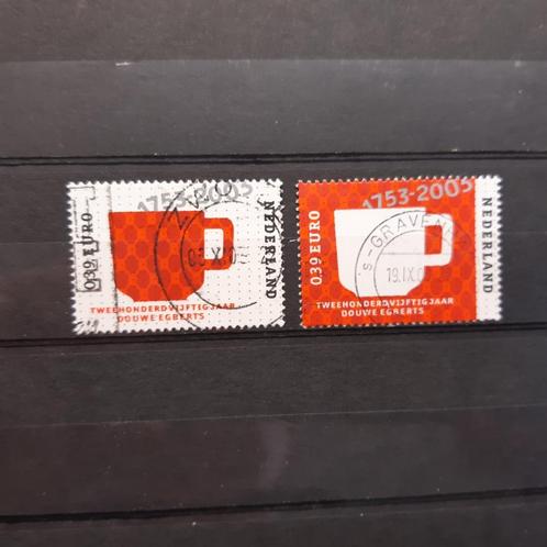 vd0733   NED  2x  Douwe Egberts  NVPH  2192-2193, Postzegels en Munten, Postzegels | Nederland, Gestempeld, Na 1940, Verzenden