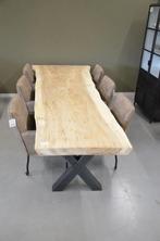 Suar Boomstamtafel 3 meter - 300 cm, 100 tot 150 cm, Ophalen of Verzenden, Vijf personen of meer, Metaal