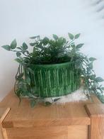 Jasba Bloempot / kerstboomstandaard- Groen Aardewerk, Tuin en Terras, Bloempotten, Gebruikt, 40 cm of meer, Rond, Binnen