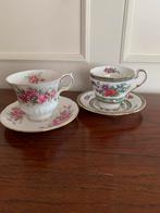 Twee mooie Engelse kop en schotels van Paragon, Antiek en Kunst, Antiek | Servies los, Ophalen of Verzenden