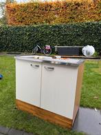 Keukenblok 100x85x60, Huis en Inrichting, Keuken | Complete keukens, Ophalen, Gebruikt, Wit, Enkelwandige keuken