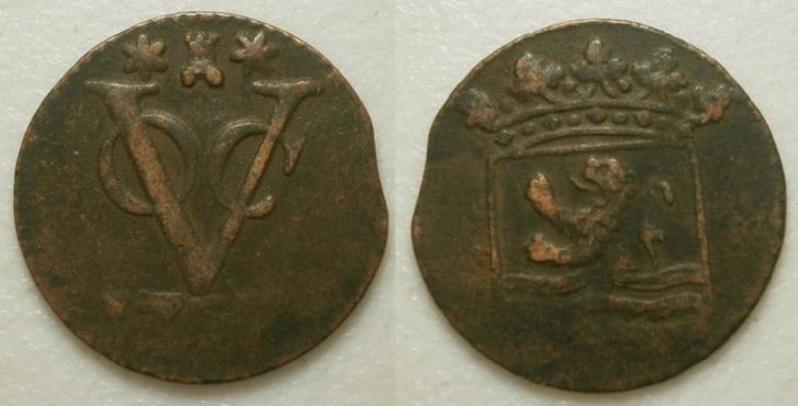 Zeeland VOC Duit 17,7, Postzegels en Munten, Munten | Nederland, Losse munt, 1 cent, Vóór koninkrijk, Ophalen of Verzenden