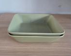 Iittala Teema Olijfgroen 2 schaaltjes 16 x 16cm, Nieuw, Ophalen of Verzenden, Schaal of Schalen, Overige stijlen