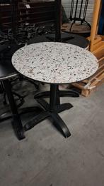 6 terras horeca tafels rond 70 cm outdoor cafe HPL alu set, Ophalen of Verzenden, Nieuw, Rechthoekig