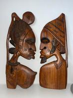 Mooie handgemaakte houten kunst uit Senegal, Antiek en Kunst, Ophalen of Verzenden
