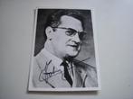 Promotiekaart/fotokaart Johnny Jordaan jaren 60 handtekening, Ophalen of Verzenden, Zo goed als nieuw, Foto of Kaart, Gesigneerd
