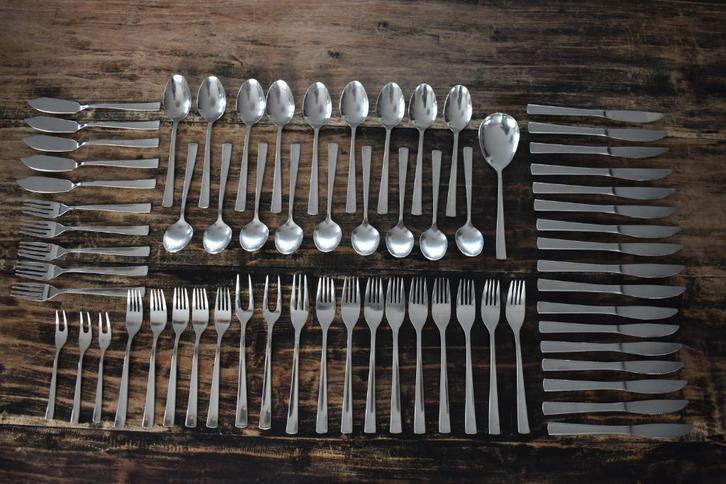 Van Kempen en Begeer Keltum S28 Karin S14 Vivace bestekdelen, Huis en Inrichting, Keuken | Servies, Gebruikt, Overige typen, Overige stijlen