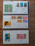 75 blanco FDC's Suriname en Nederlandse Antillen., Ophalen of Verzenden, Buitenland