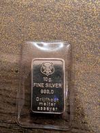 10g Fijne Zilveren Baar 999.0, Postzegels en Munten, Edelmetalen en Baren, Ophalen of Verzenden, Zilver