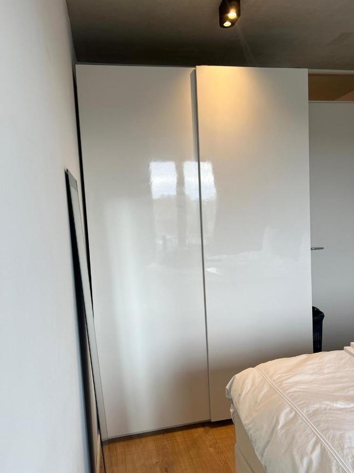 IKEA HASVIK schuifdeuren voor pax kast hoogglans wit, Huis en Inrichting, Kasten | Kledingkasten, Zo goed als nieuw, 200 cm of meer