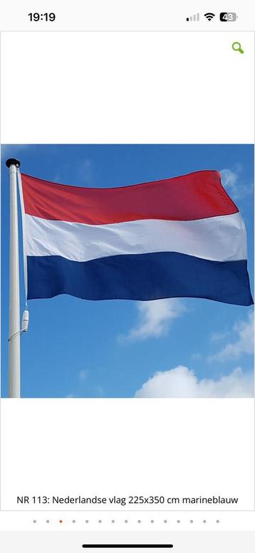 Nederlandse vlag marineblauw 225x350 beschikbaar voor biedingen