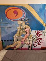 2 Luik acrylverf Modern schilderij Sander Buijk 190140 cm, Ophalen of Verzenden