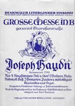 Joseph Haydn - GROSSE MESSE IN B, Muziek en Instrumenten, Orgel, Gebruikt, Ophalen of Verzenden, Klassiek