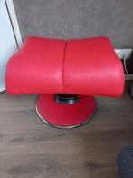 Hocker/voetenbank rood, Ophalen, Gebruikt, Minder dan 50 cm, Rechthoekig