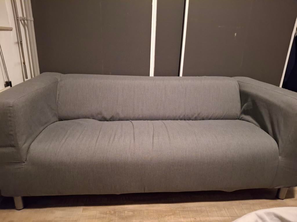 Klippan Ikea tweepersoonsbank - wasbare hoes, Huis en Inrichting, Banken | Bankstellen, Gebruikt, Rechte bank, Tweepersoons, 150 tot 200 cm