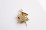 14 karaat gouden koekoeksklok hanger – uniek handgemaakt, Ophalen of Verzenden, Zo goed als nieuw, Goud, Goud