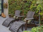 Adirondack stoelen Bologna met voetenbankjes (2), Ophalen, Gebruikt, Hout