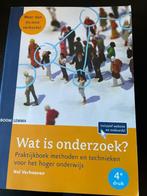 Wat is onderzoek?, Boeken, Studieboeken en Cursussen, Nel Verhoeven, Ophalen of Verzenden, Zo goed als nieuw, HBO