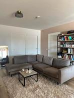 Hoekbank beige/taupe | 215 x 195 cm, Huis en Inrichting, Banken | Bankstellen, Ophalen, Hoekbank, Zo goed als nieuw, 150 cm of meer