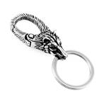 Klassieke Roestvrij Stalen Wolfskop Sleutelhanger, Birgitta-Gracht 33, 6465 EL Kerkrade, Nederland, Verzenden, Overige typen, Nieuw