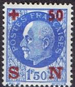 1942 Frankrijk Secours Nat opdruk 50c  Yv 552 postfris, Postzegels en Munten, Postzegels | Europa | Frankrijk, Verzenden, Postfris