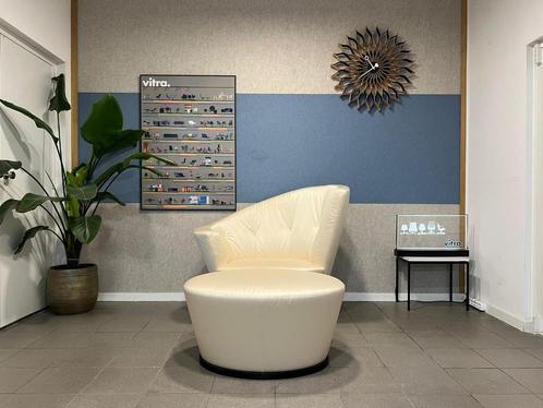 Giorgetti | Massimo Scolari | Arabella + Poef | Lichte stof, Huis en Inrichting, Fauteuils, Stof, Ophalen of Verzenden