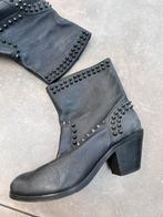 ASH ANTRACIET GRIJS / ZWART LEREN ENKELLAARSJES LAARZEN 39, Kleding | Dames, Schoenen, Ophalen of Verzenden, Zo goed als nieuw