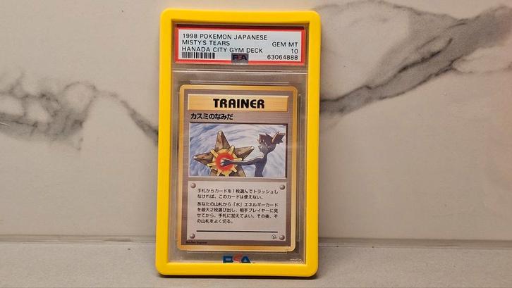Pokémon kaart – Misty’s Tears Banned (1998, Japans, PSA 10), Hobby en Vrije tijd, Verzamelkaartspellen | Pokémon, Nieuw, Ophalen of Verzenden
