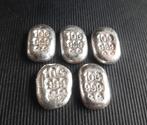 5 Stuks 10 Gram SKULL& BONES., Postzegels en Munten, Ophalen of Verzenden, Zilver