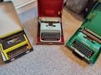 3 groene klasieke Olivetti typemachines uit collectie, Ophalen