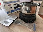 electriche fonduestel nieuw in doos, Witgoed en Apparatuur, Fonduesets, Ophalen, Nieuw, Elektrisch, Fonduepan