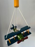 Leuk vliegtuig kinderlampje van hout., Kinderen en Baby's, Kinderkamer | Inrichting en Decoratie, Ophalen, Gebruikt, Lamp