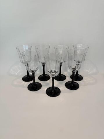 7x Vintage Luminarc France Octime wijnglazen beschikbaar voor biedingen