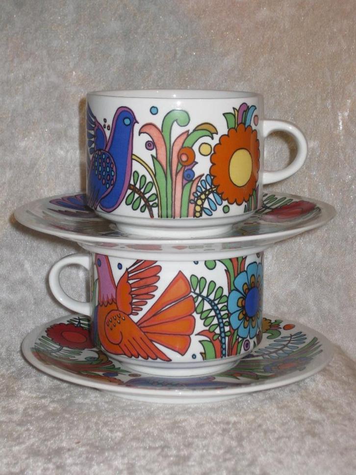 Villeroy & Boch Acapulco Model #265/1 Super Kop/Schotel 2x, Huis en Inrichting, Keuken | Servies, Zo goed als nieuw, Kop(pen) en/of Schotel(s)