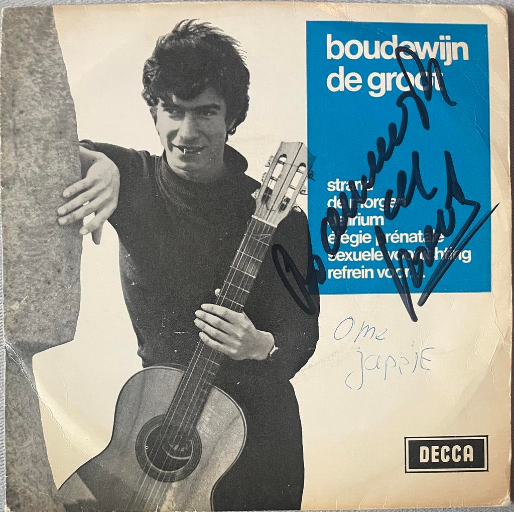 EP Boudewijn de Groot GESIGNEERD!, 7 inch, Ophalen of Verzenden, Zo goed als nieuw, EP