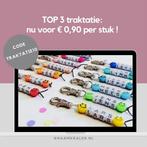 Smiley naam traktatie sleutelhangers, Ophalen of Verzenden, Nieuw, Feestartikel, Verjaardag