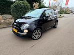 Fiat 500 1.2 AUT Panorama Dak Airco 16” inch N.A.P N.L Auto, Auto's, Stof, 4 cilinders, Zwart, Origineel Nederlands