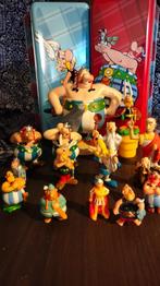 Asterix figuren incl. 2 x trommel(Delacre), Ophalen of Verzenden, Asterix en Obelix, Zo goed als nieuw, Beeldje of Figuurtje